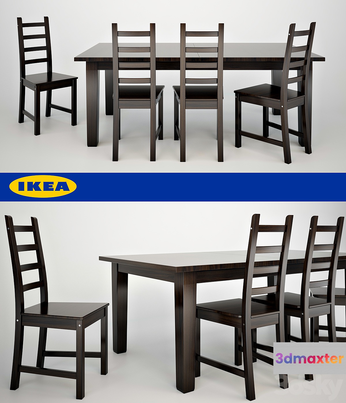 Ikea Sturnes + Kaustby 3D Max