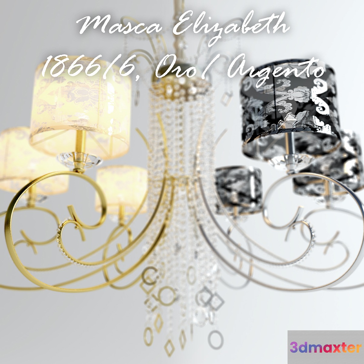 Masca Elizabeth Oro _ Argento 1188_6
