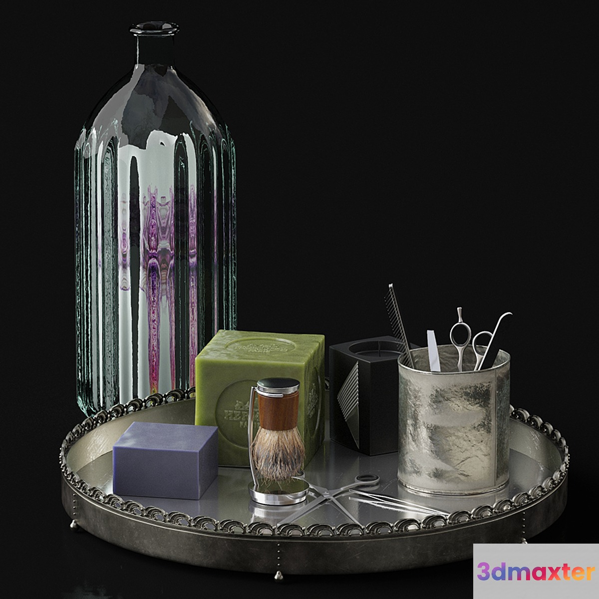 Grooming and beauty set 3D Max
