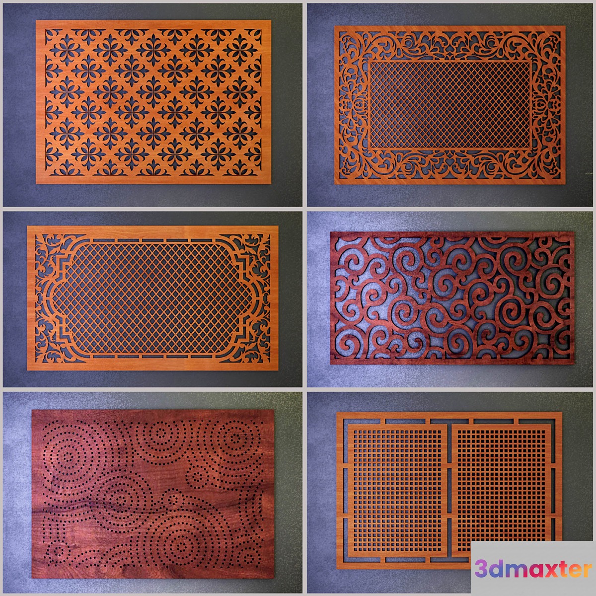 Decorative screens - a lattice (a collection of 2)