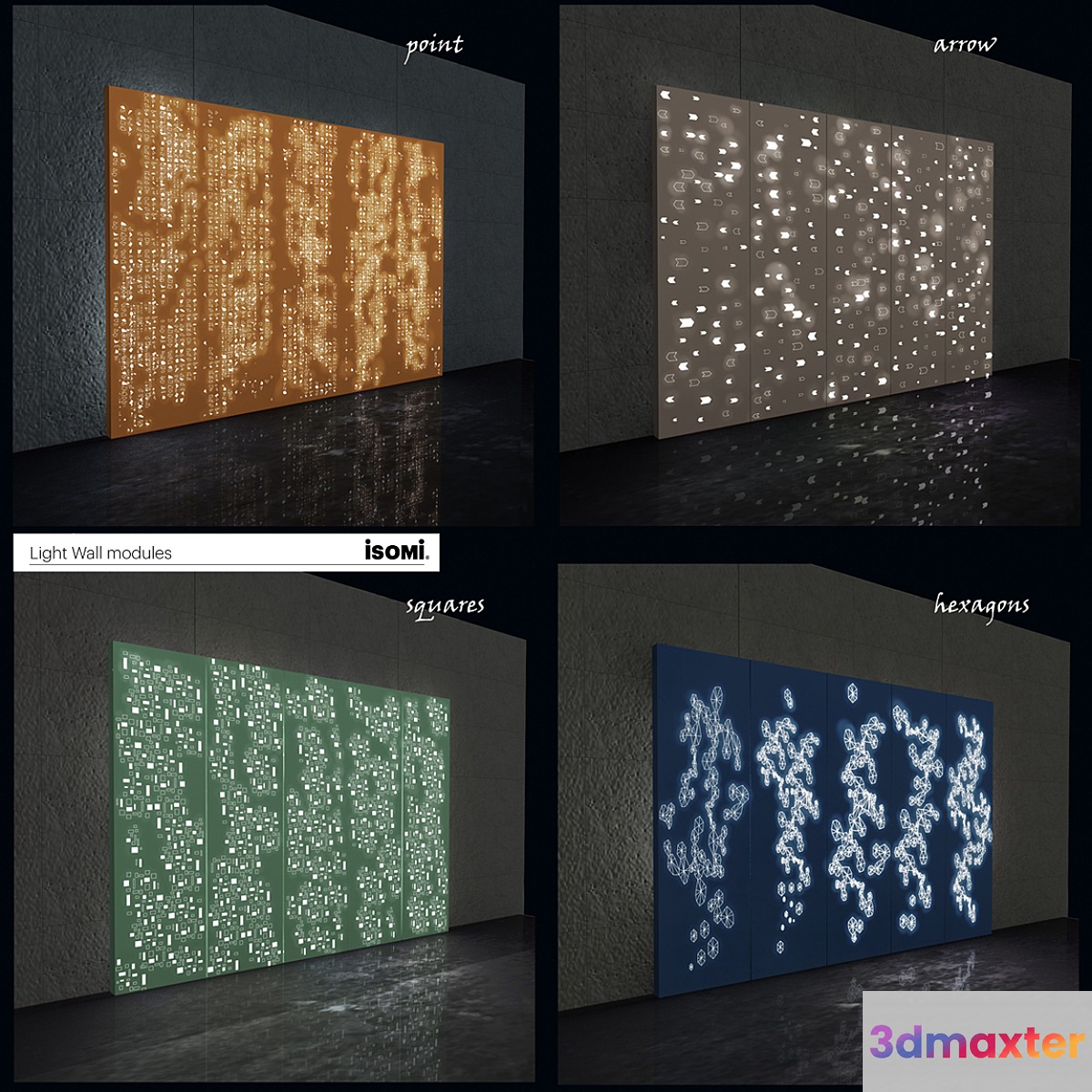 Light Wall Modules - ISOMI 3D Max