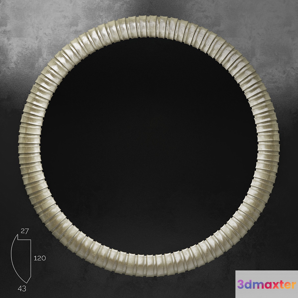 Round Mirror (baguette art.TL1151-3453) 3D Max