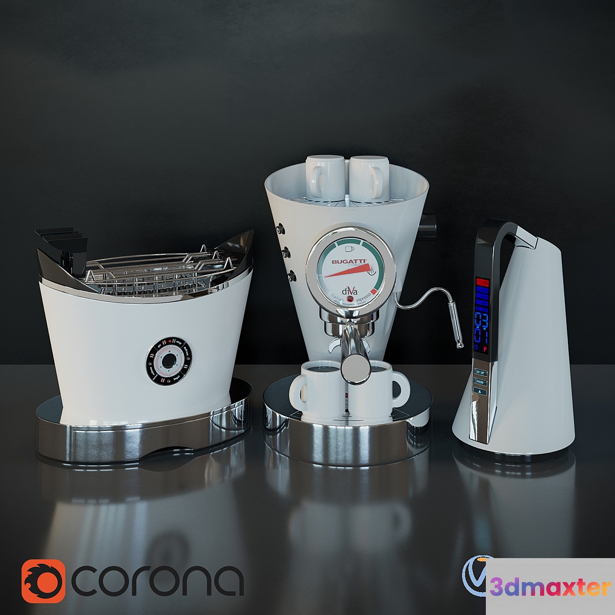 Bugatti Appliance 3D Max