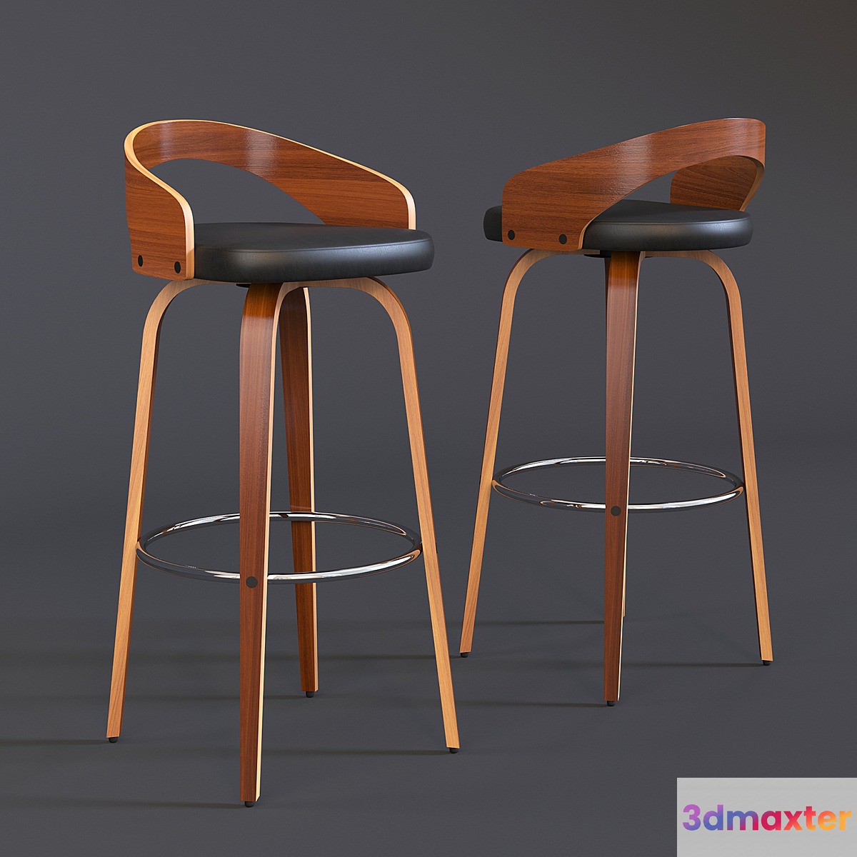 Grotto Barstool 3D Max