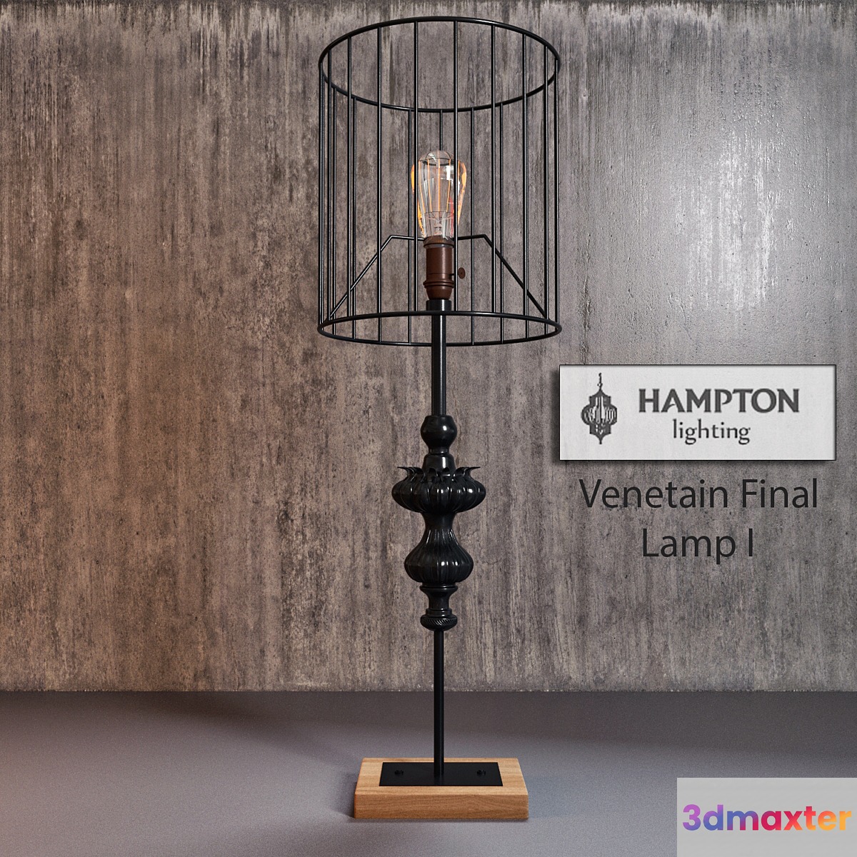 Table Lamp Hampton 3D Max