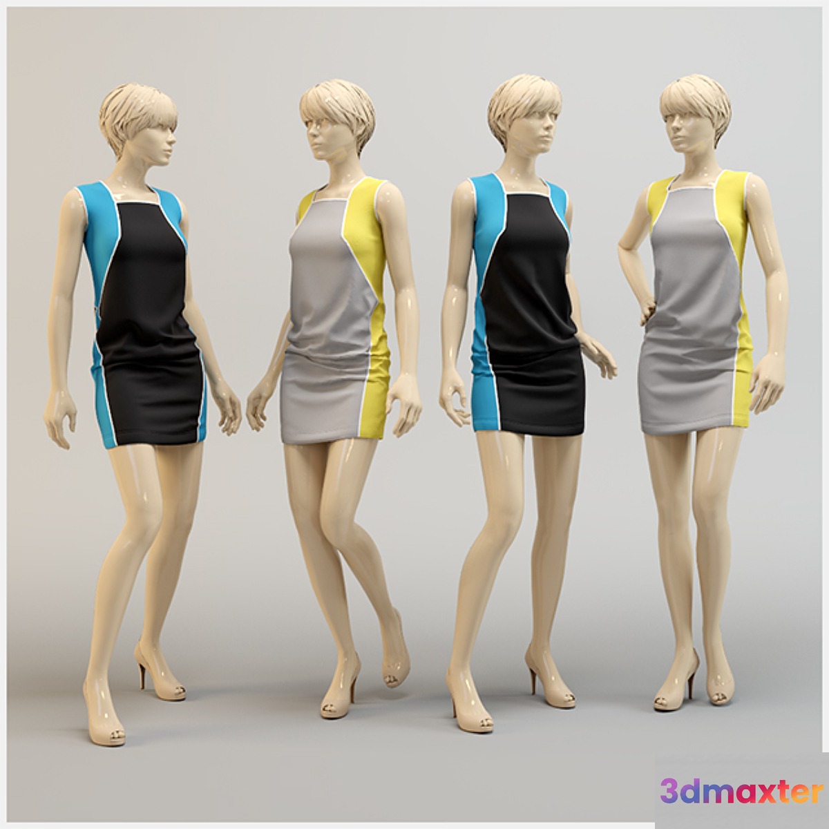 Modern knitted dress. - No.3