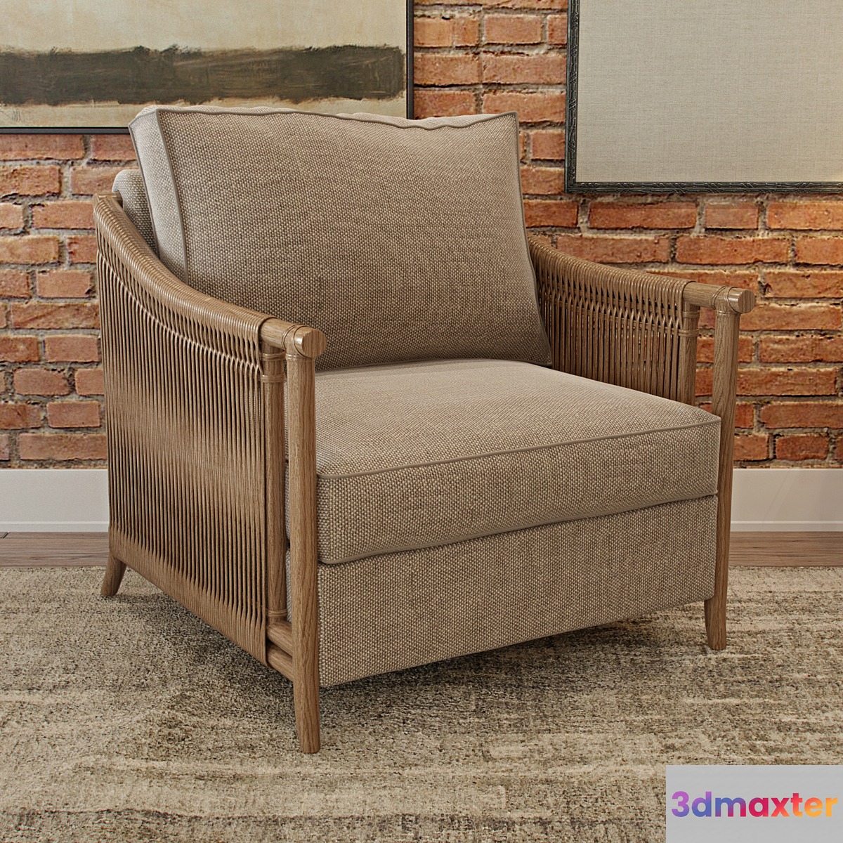 McGuire Jolie Lounge Chair - No.2 3D Max
