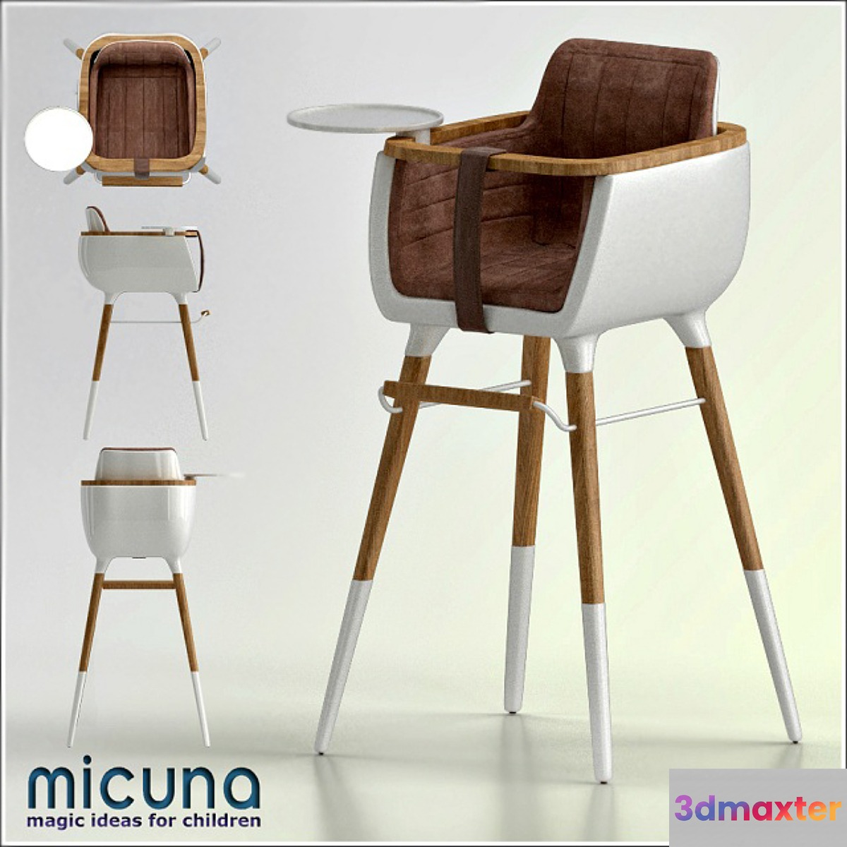MICUNA-Ovo High Chair - No.2 3D Max