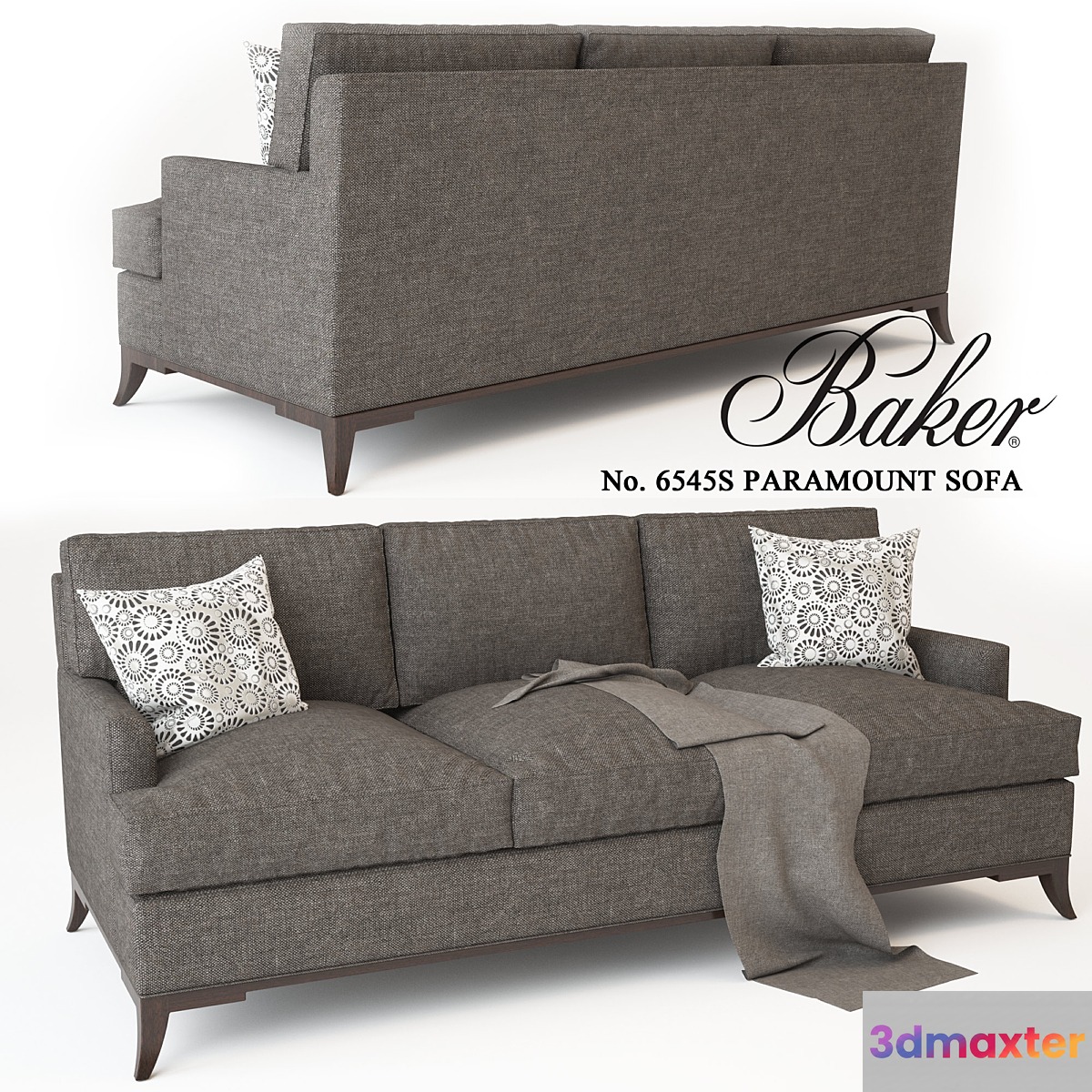 BAKER _PARAMOUNT SOFA No. 6545S 3D Max