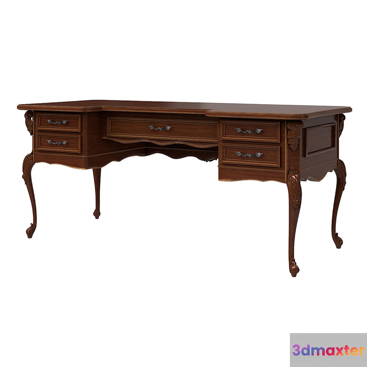 Cavio writing desk BN-8844 3D Max