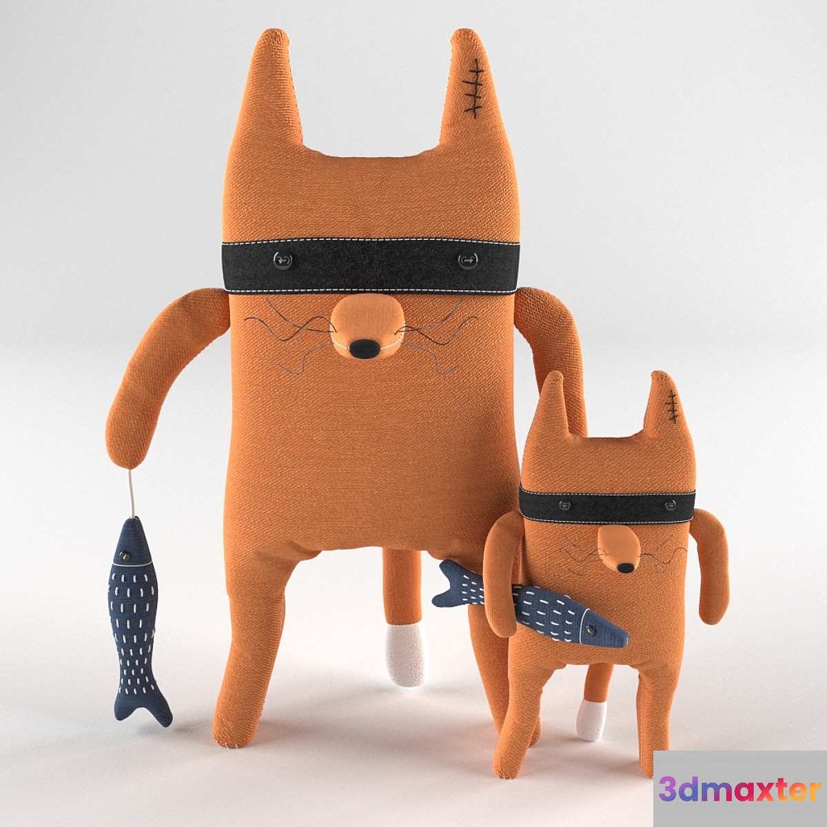 Author stuffed toys Fox 3D Max
