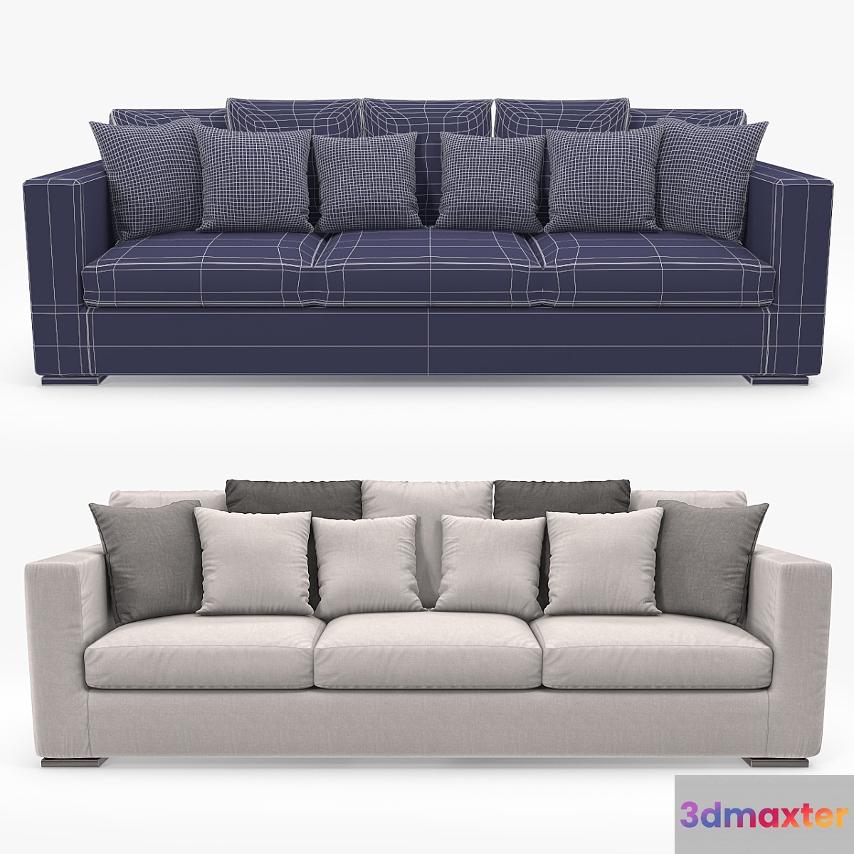Asnaghi Boston Maxi Sofa 3D Max