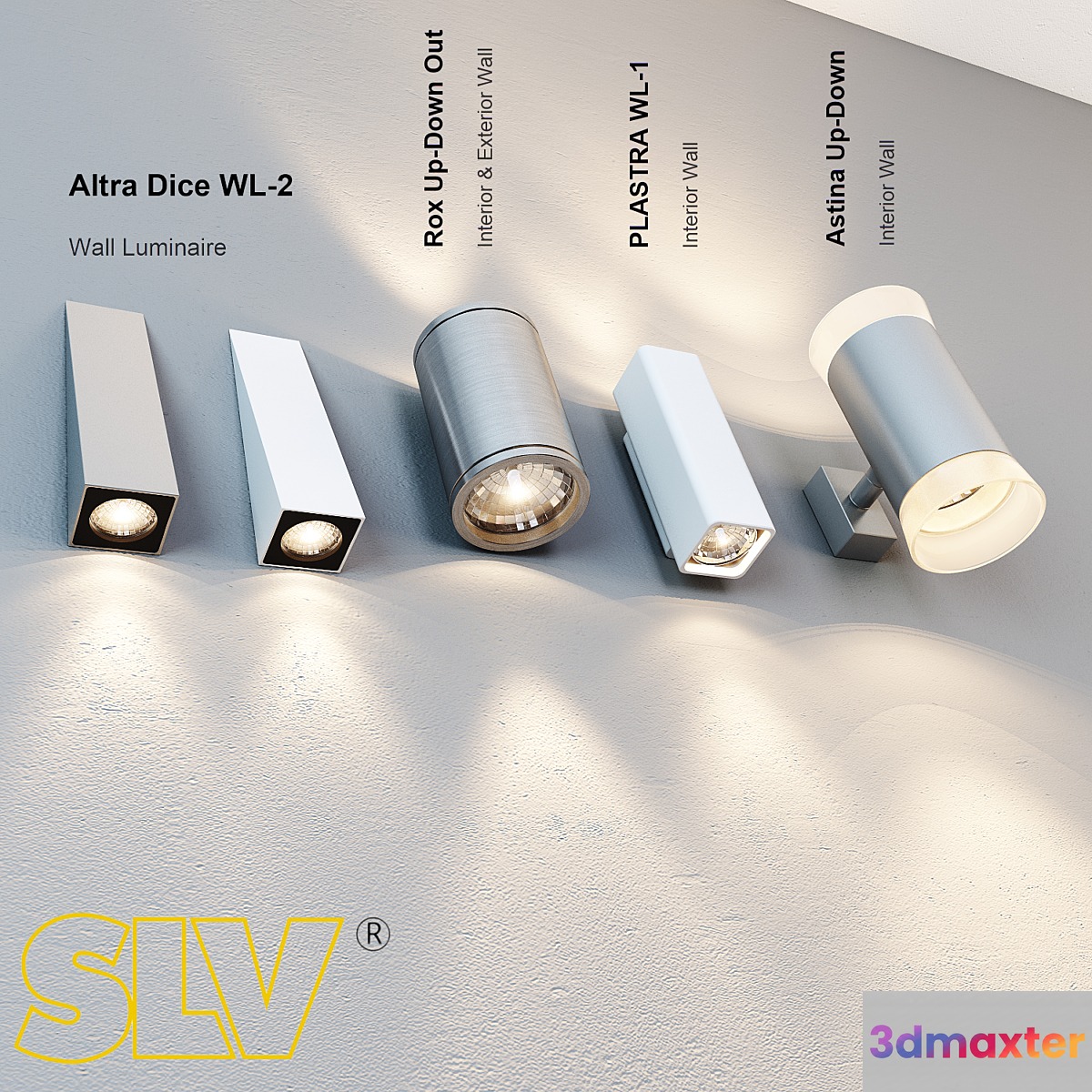 Wall lights 3D Max