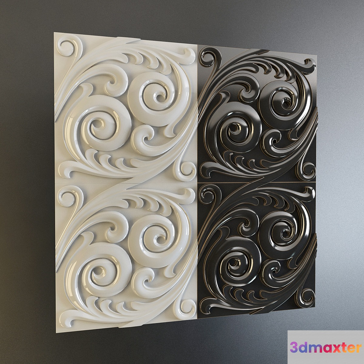 Decorative tiles 724 3D Max