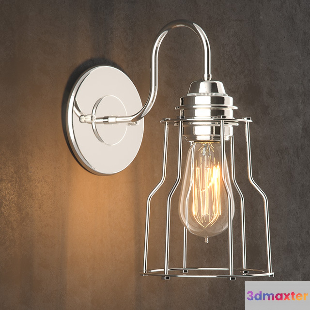 RH INDUSTRIAL FILAMENT SCONCE POLISHED NICKEL