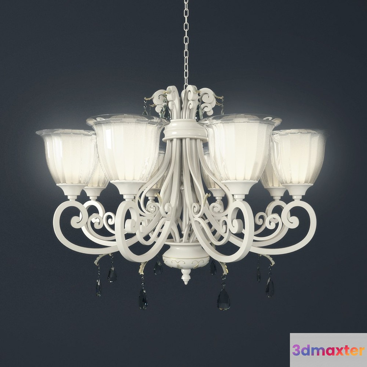 Chandelier hanging MW-Light Versace 3D Max