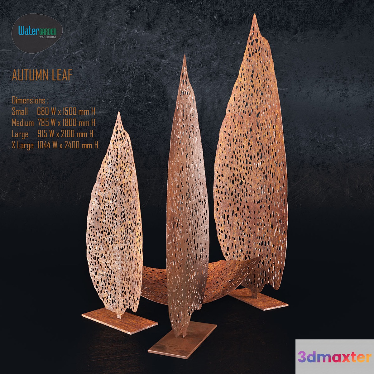 AUTUMN LEAF 3D Max