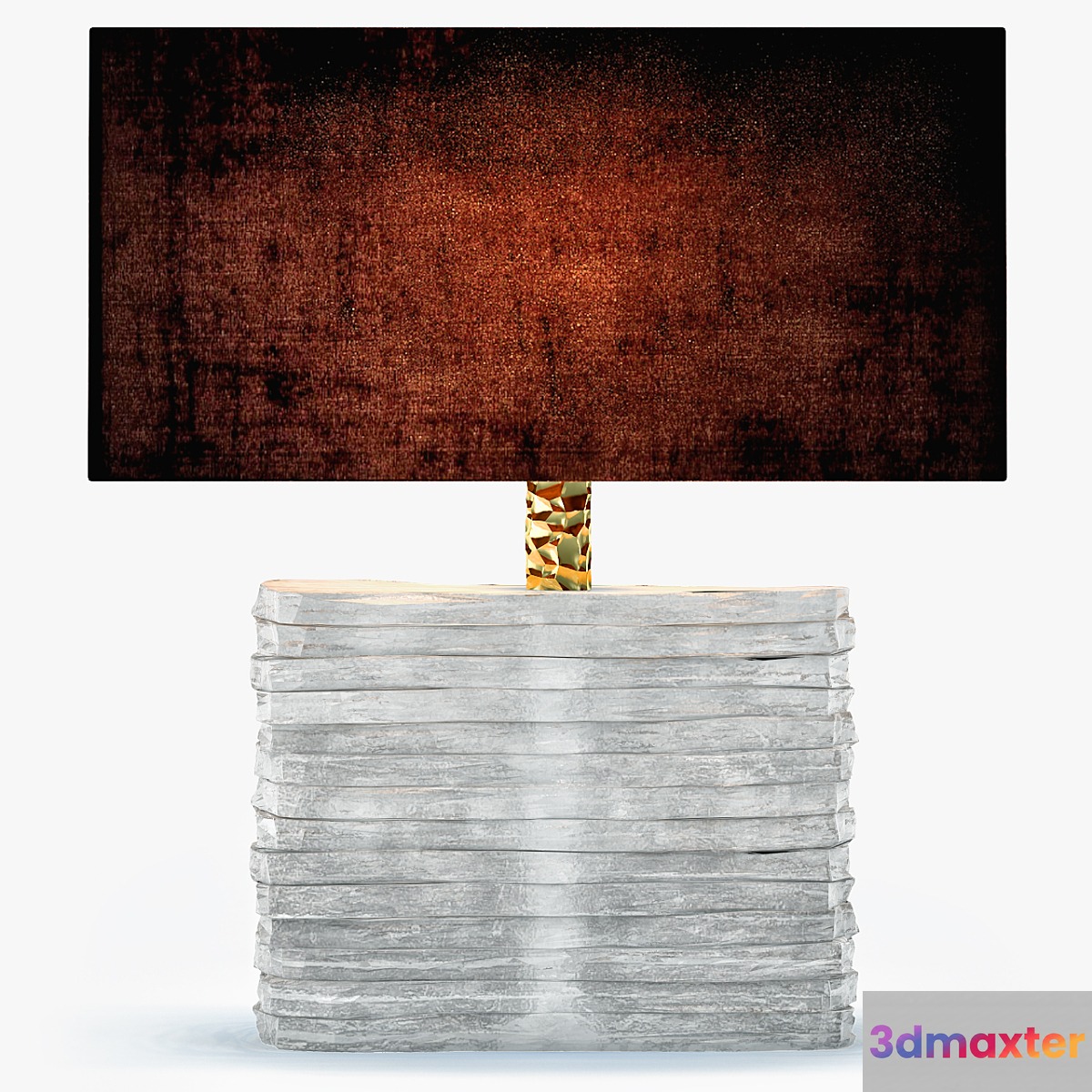 Porta Romana Cystal Strata Lamp GLB16 3D Max