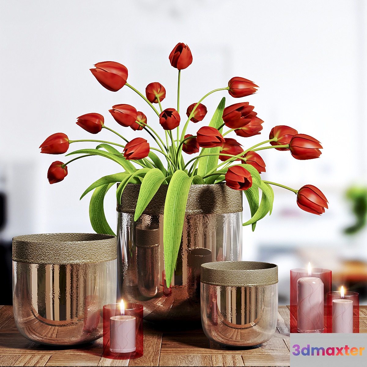 Flower Vase and candle