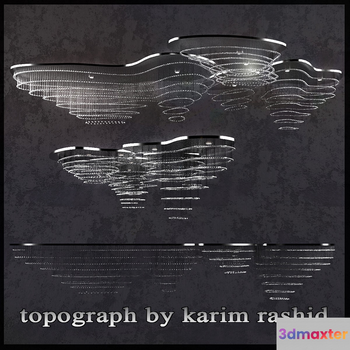 The topograph chandelier by Karim Rashid