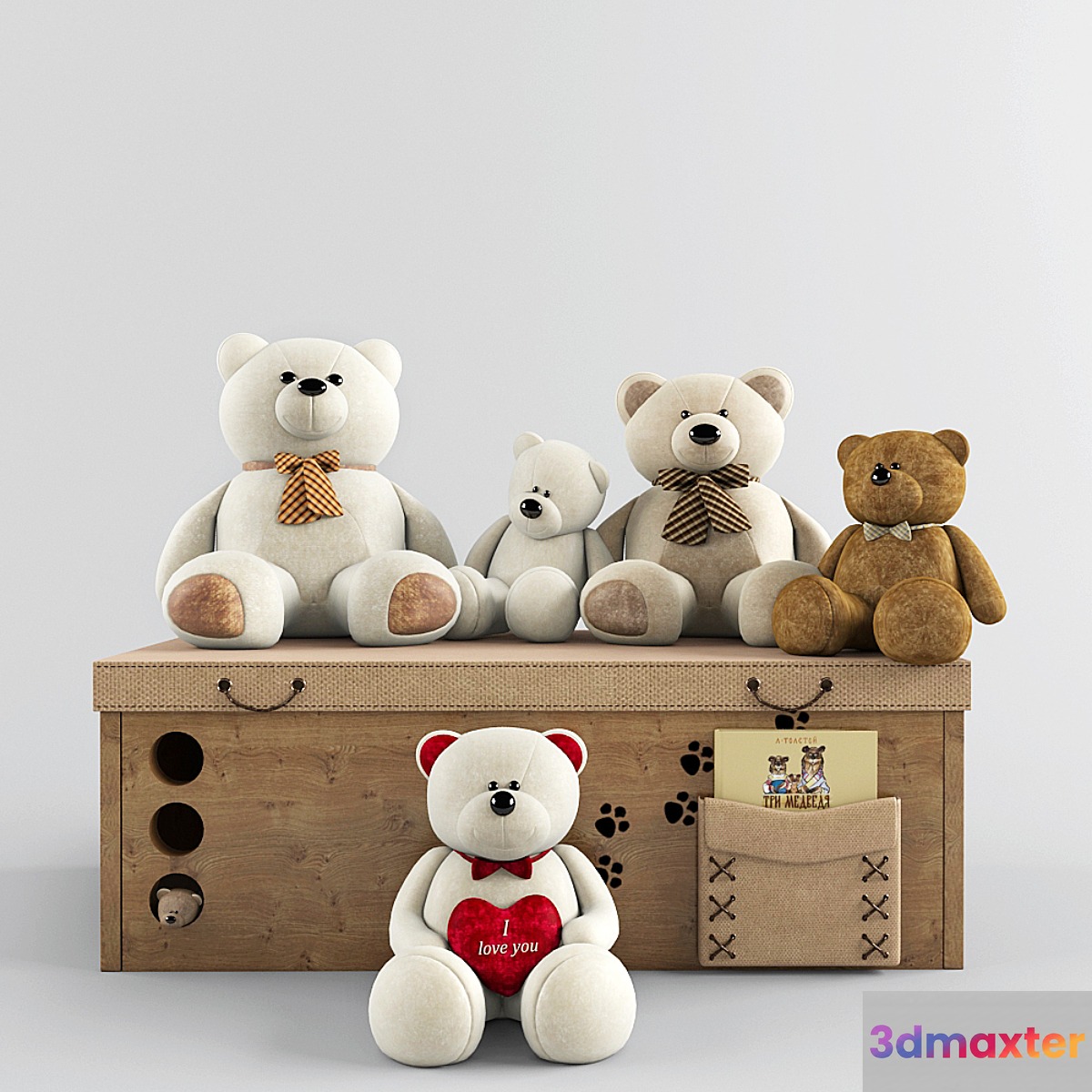 play set with bears