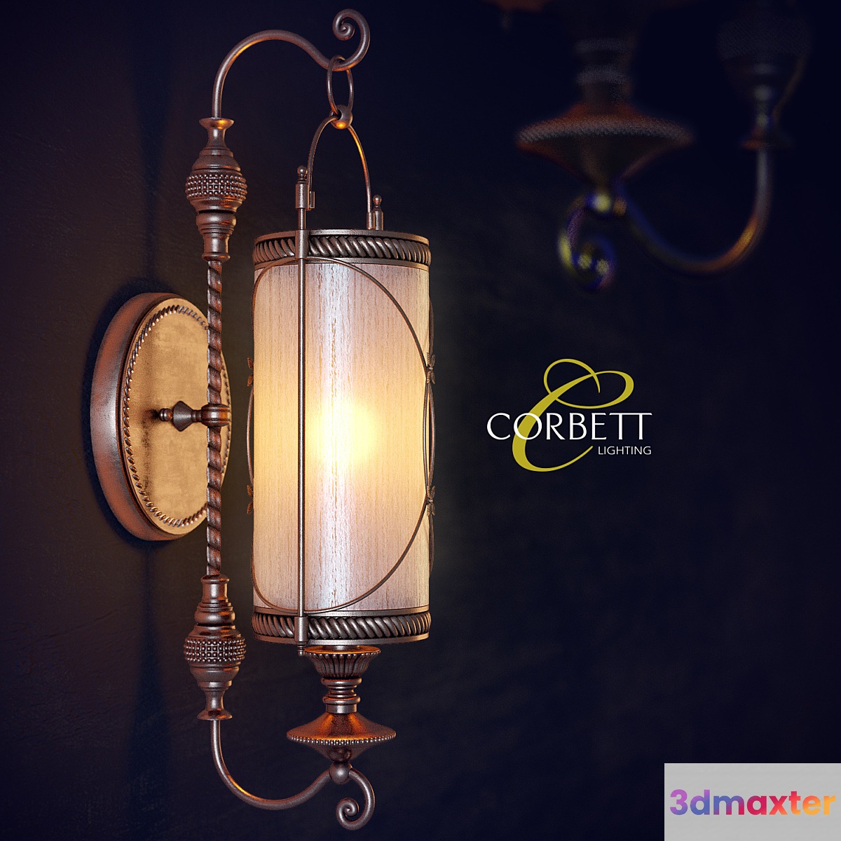 Bra Corbett Lighting 67-11 St. Moritz Bronze 3D Max