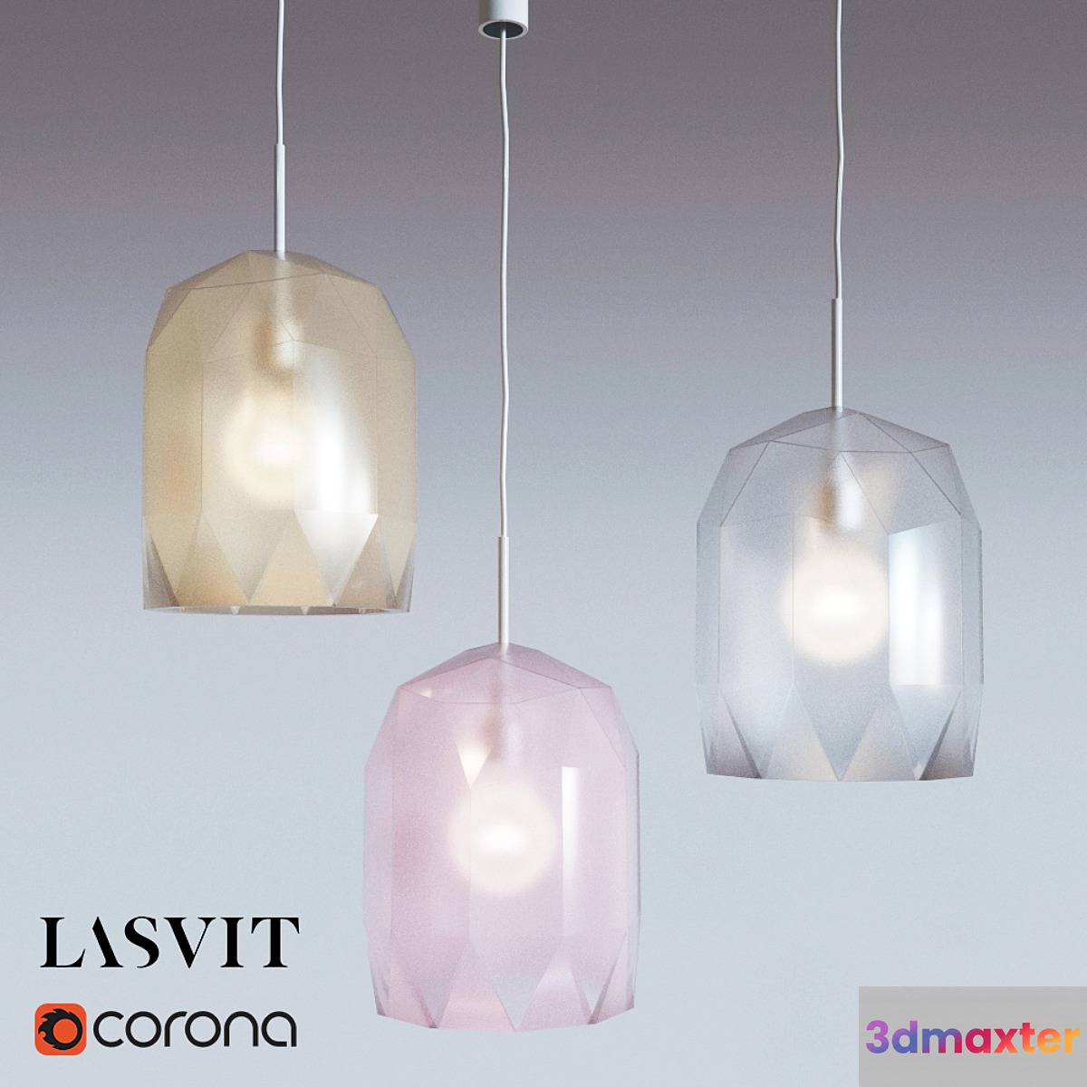 Lamps suspended Lasvit POLIGON