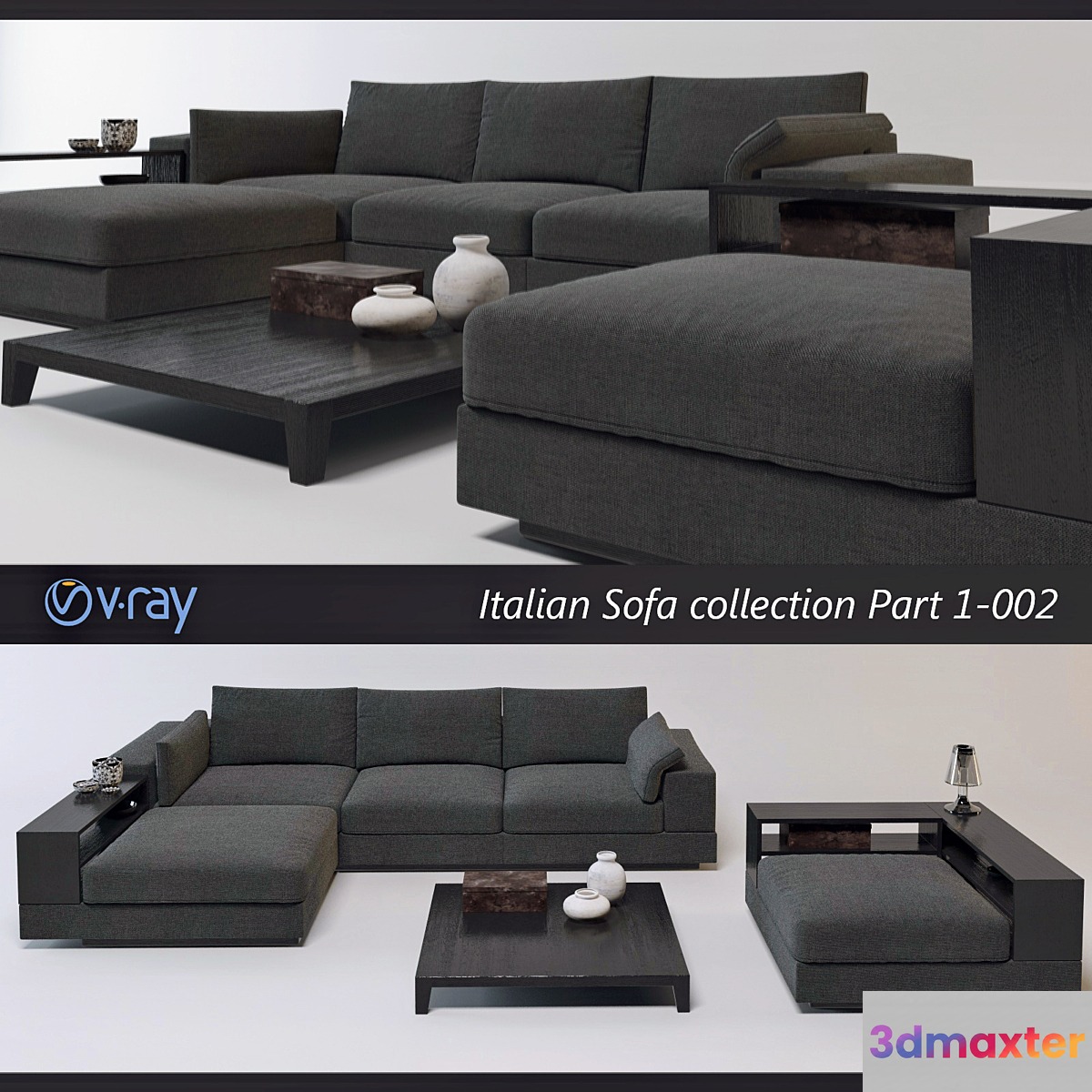 Italian Sofa Collection Part1-002 3D Max