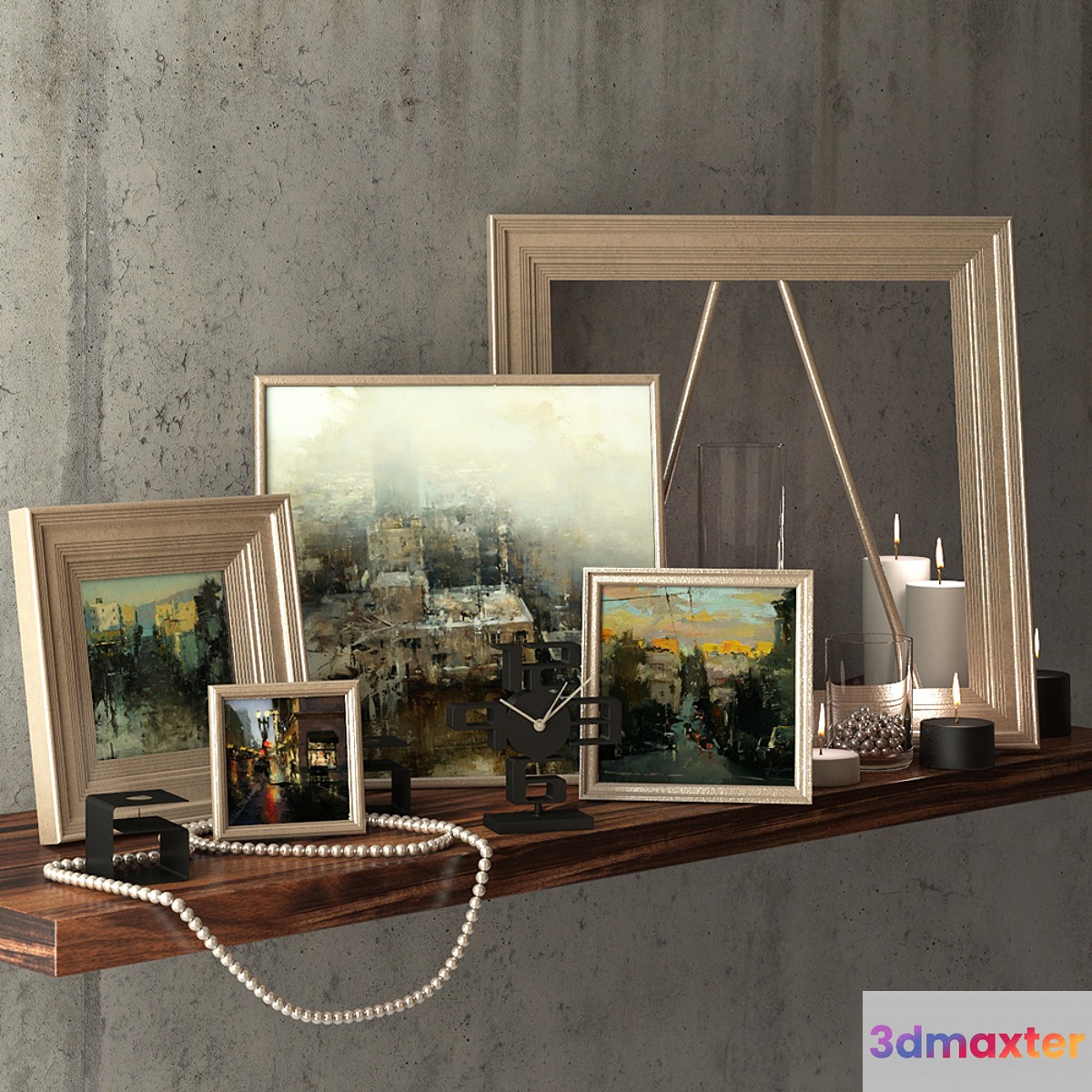 Decorative set with pictures Hsin-Yao Tseng _ decorative set with Hsin-Yao Tseng pictures 3D Max