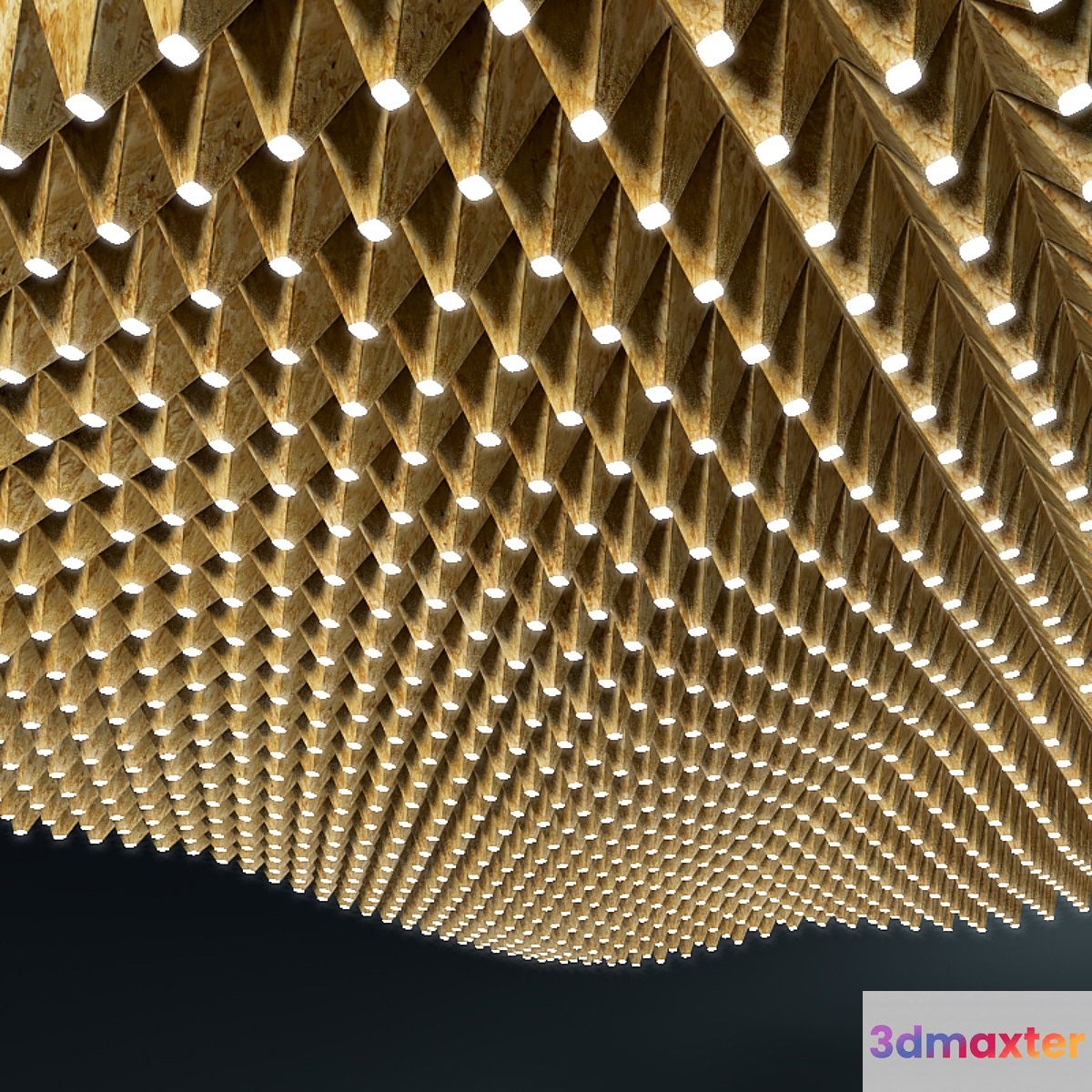 Decorative LED ceiling 3D Max
