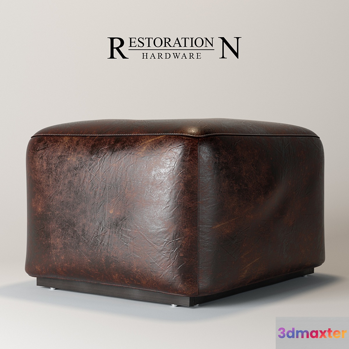 ARM LEATHER OTTOMAN - No.2