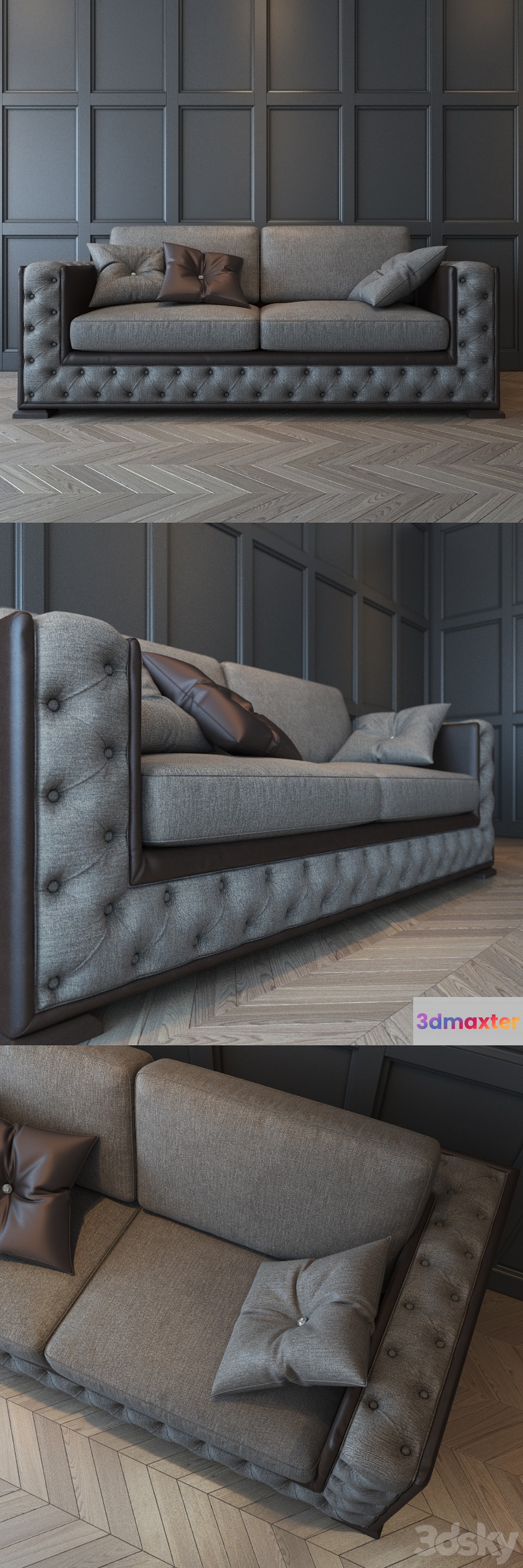 Bedding miami Sofa X2 3D Max