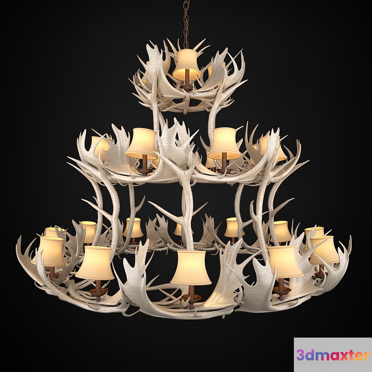 Deer Horn Chandelier