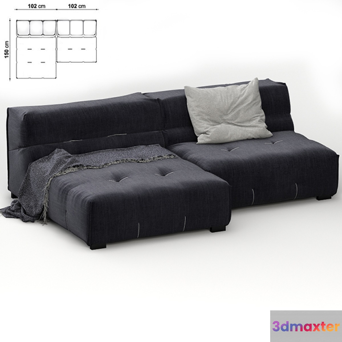 Sofa Tufty-Too 3D Max