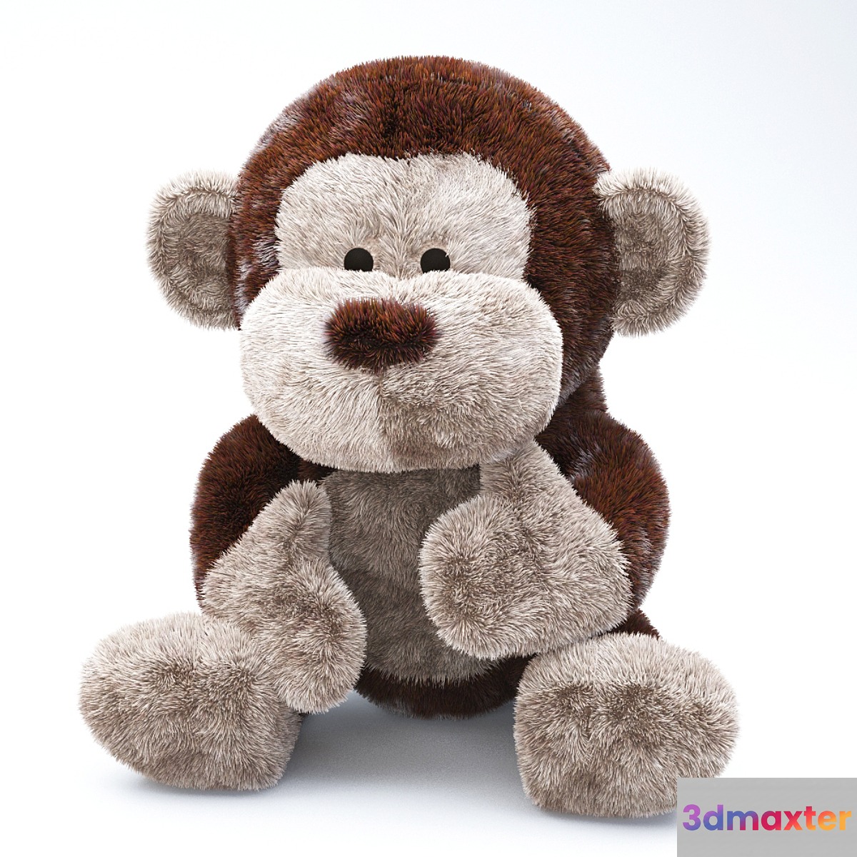 Soft toy monkey 3D Max