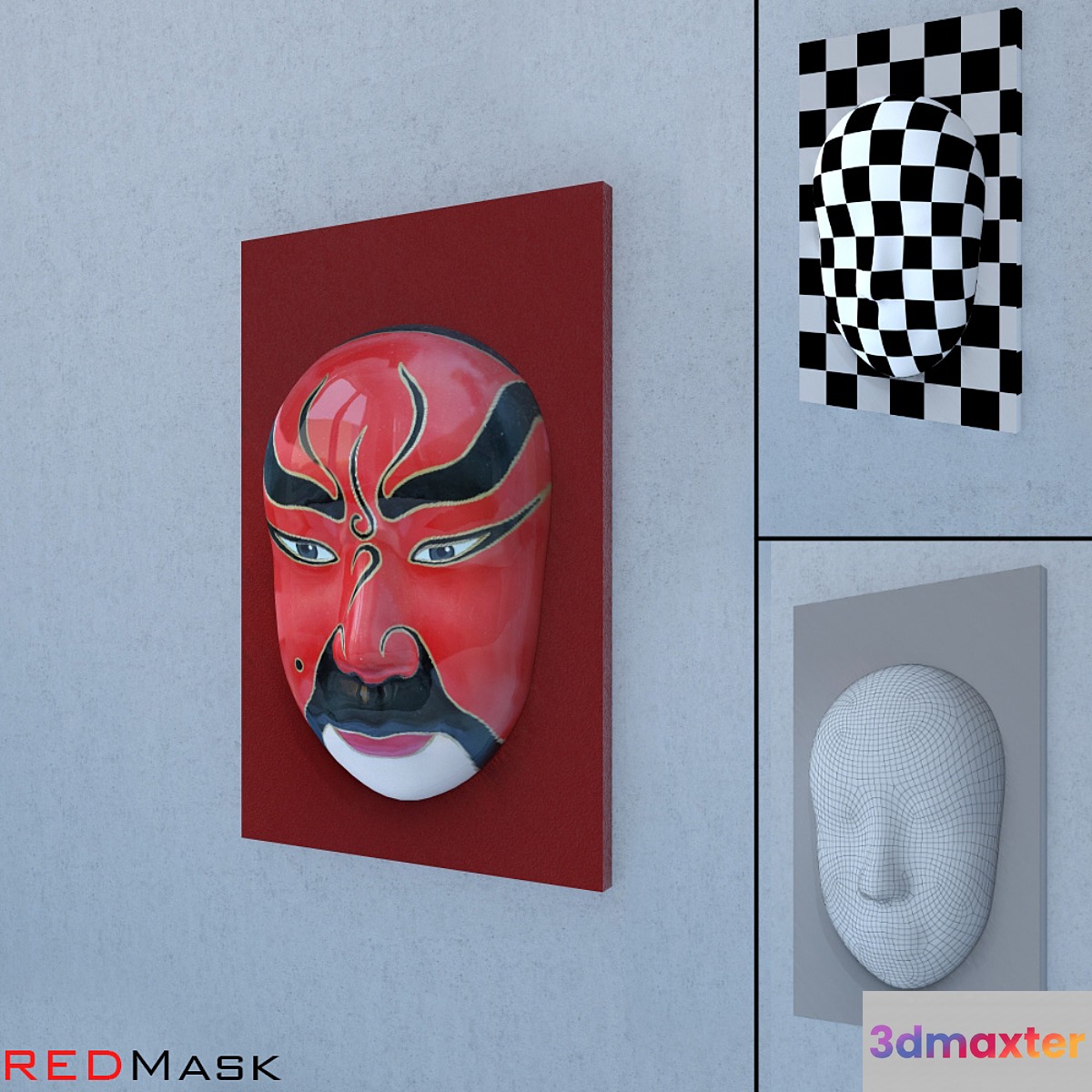 Chinese Mask 3D Max