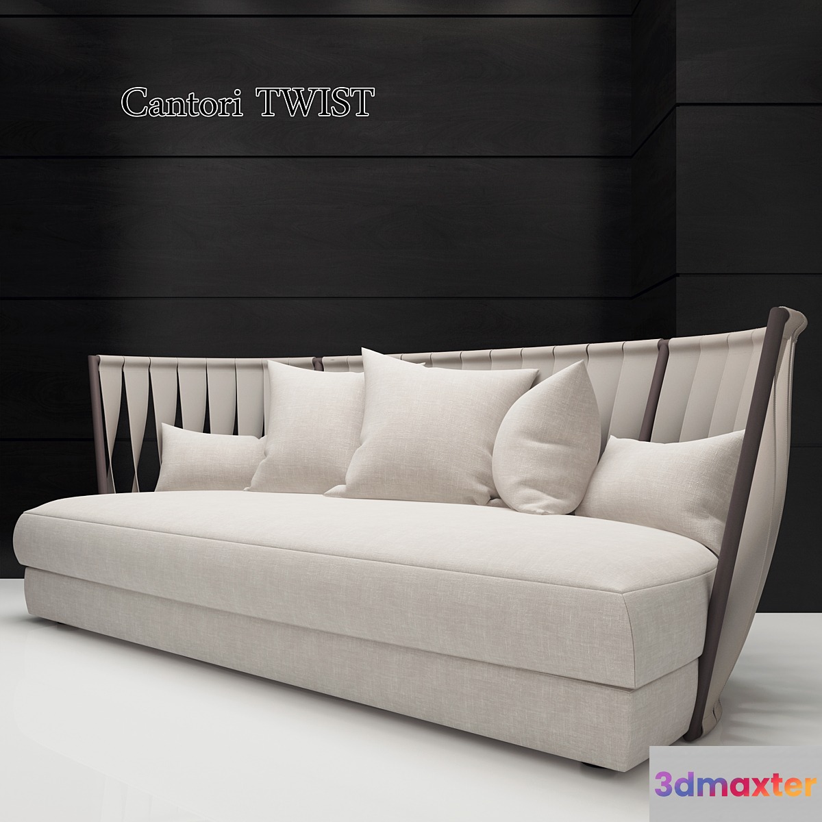 Sofa Cantori Twist 3D Max