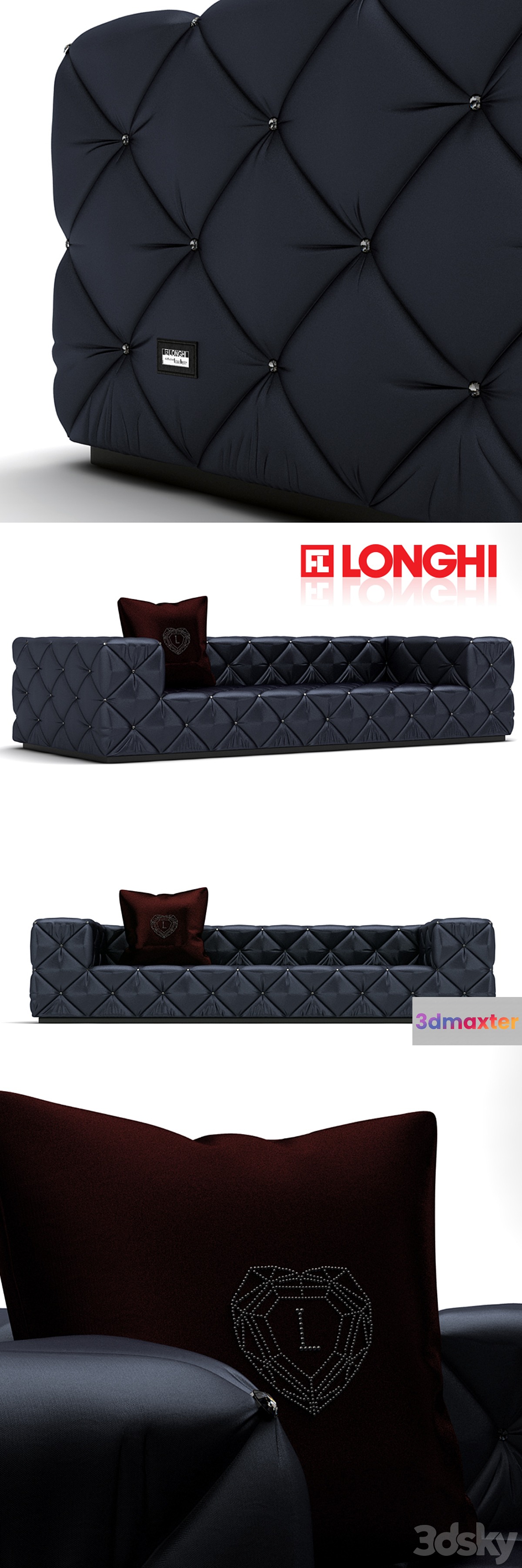 Fratelli Longhi - Must Sofa 3D Max