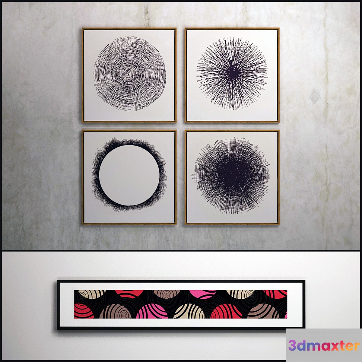 The picture in a frame: 7 piece (Collection 21) Abstract