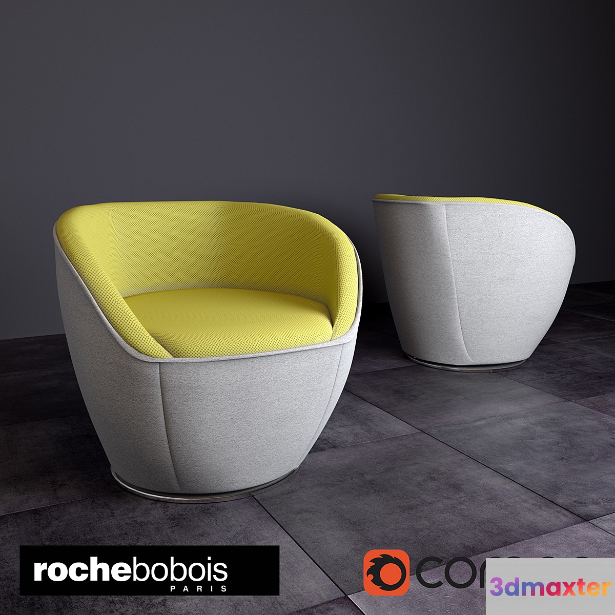 Edito armchair by Roche Bobois 3D Max