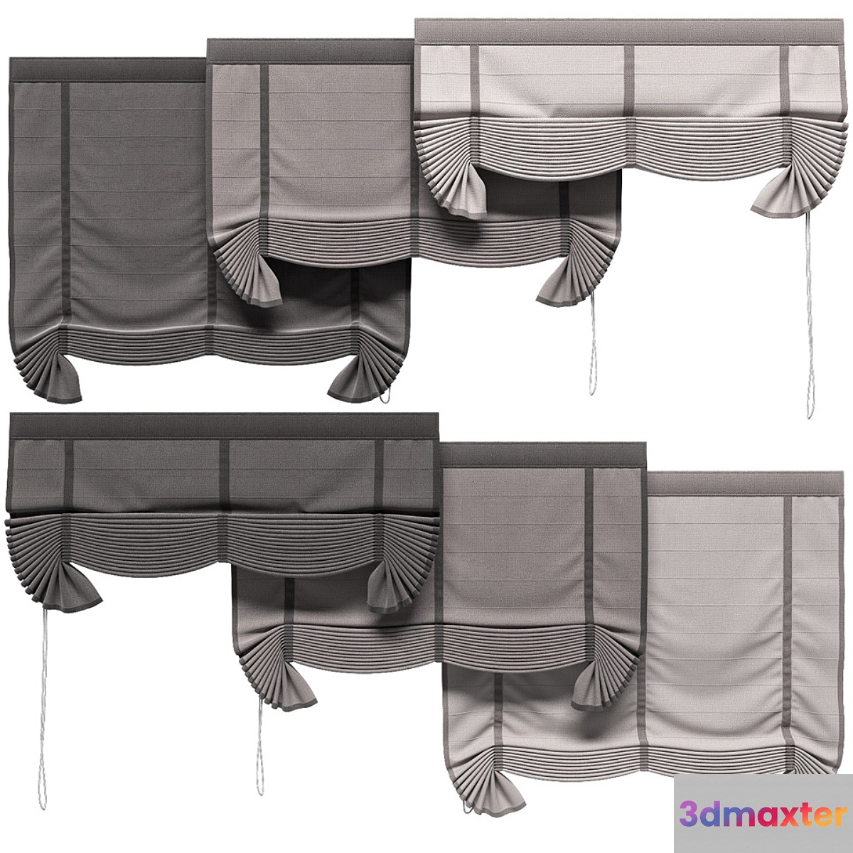 Roman blinds 4 3D Max