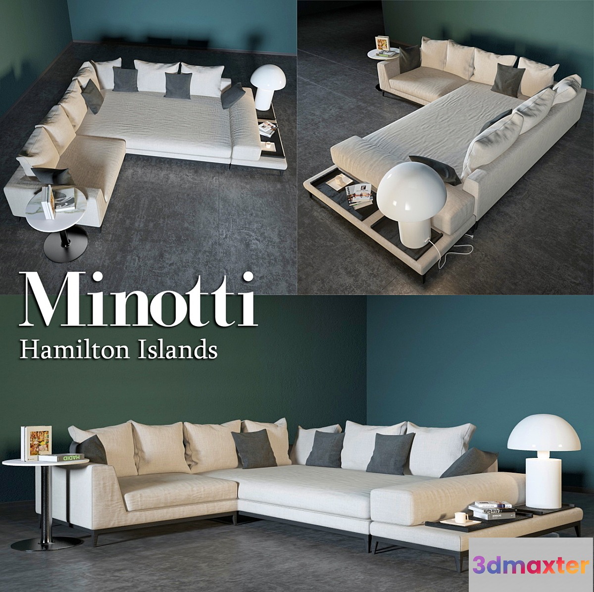 Hamilton Islands by Minotti - sofas 3D Max