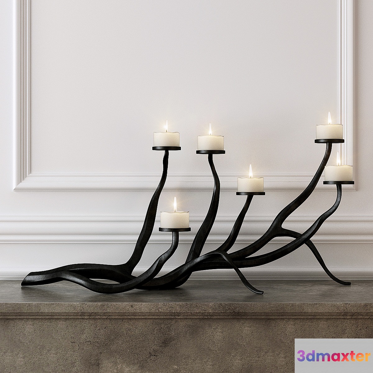 Wrought Iron Candle Holder - No.3