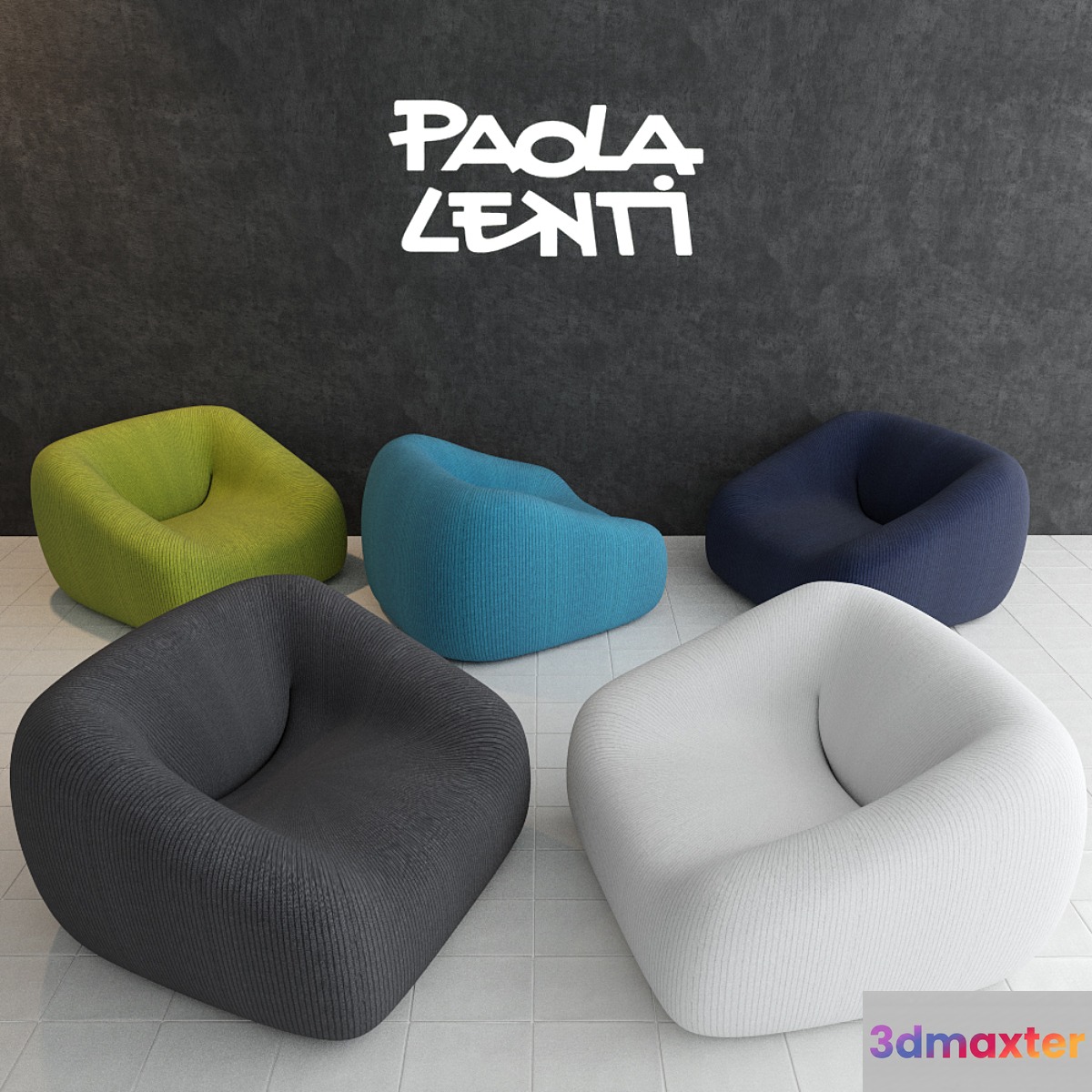 Paola Lenti smile 3D Max