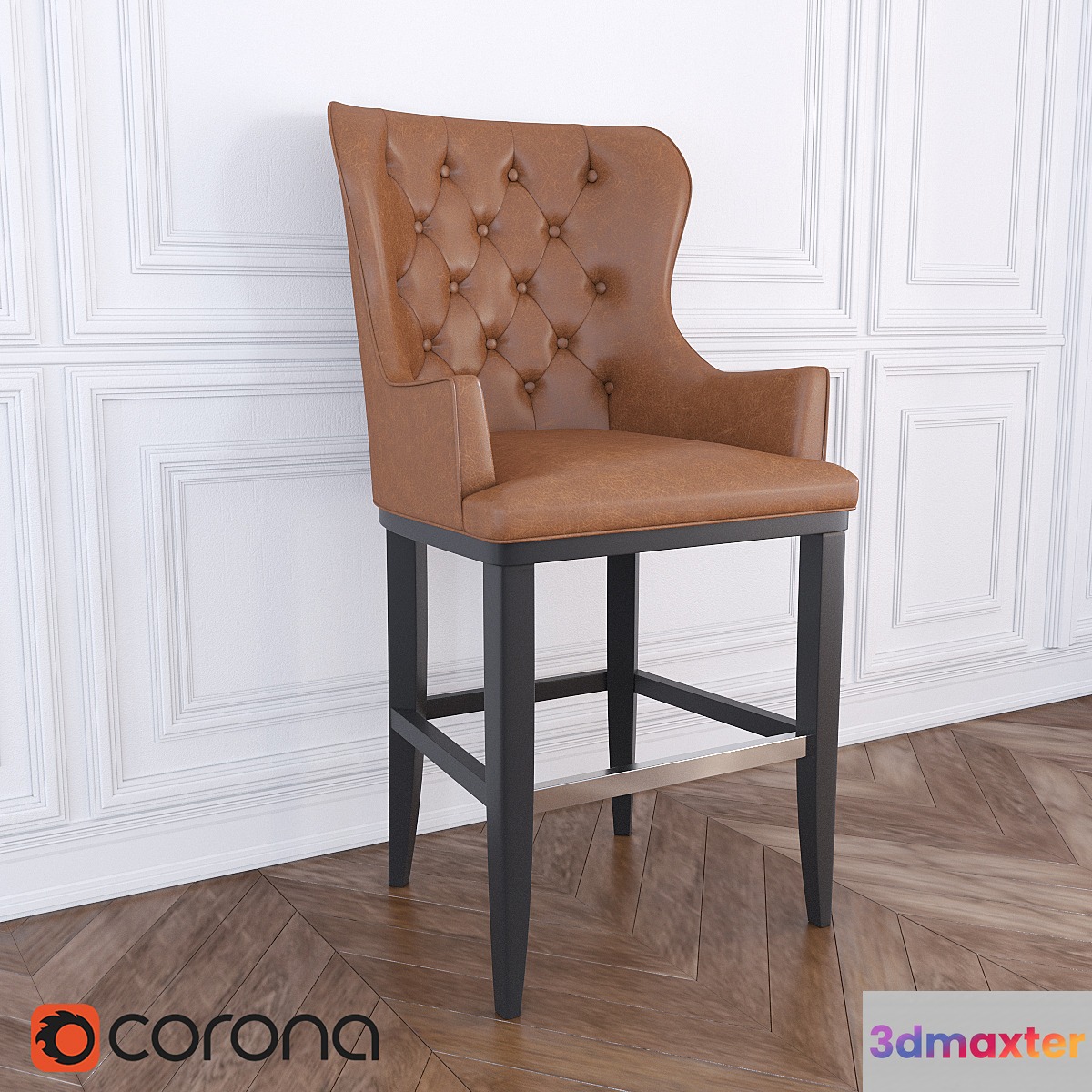 MHLIVING-Diamond bar chair 3D Max