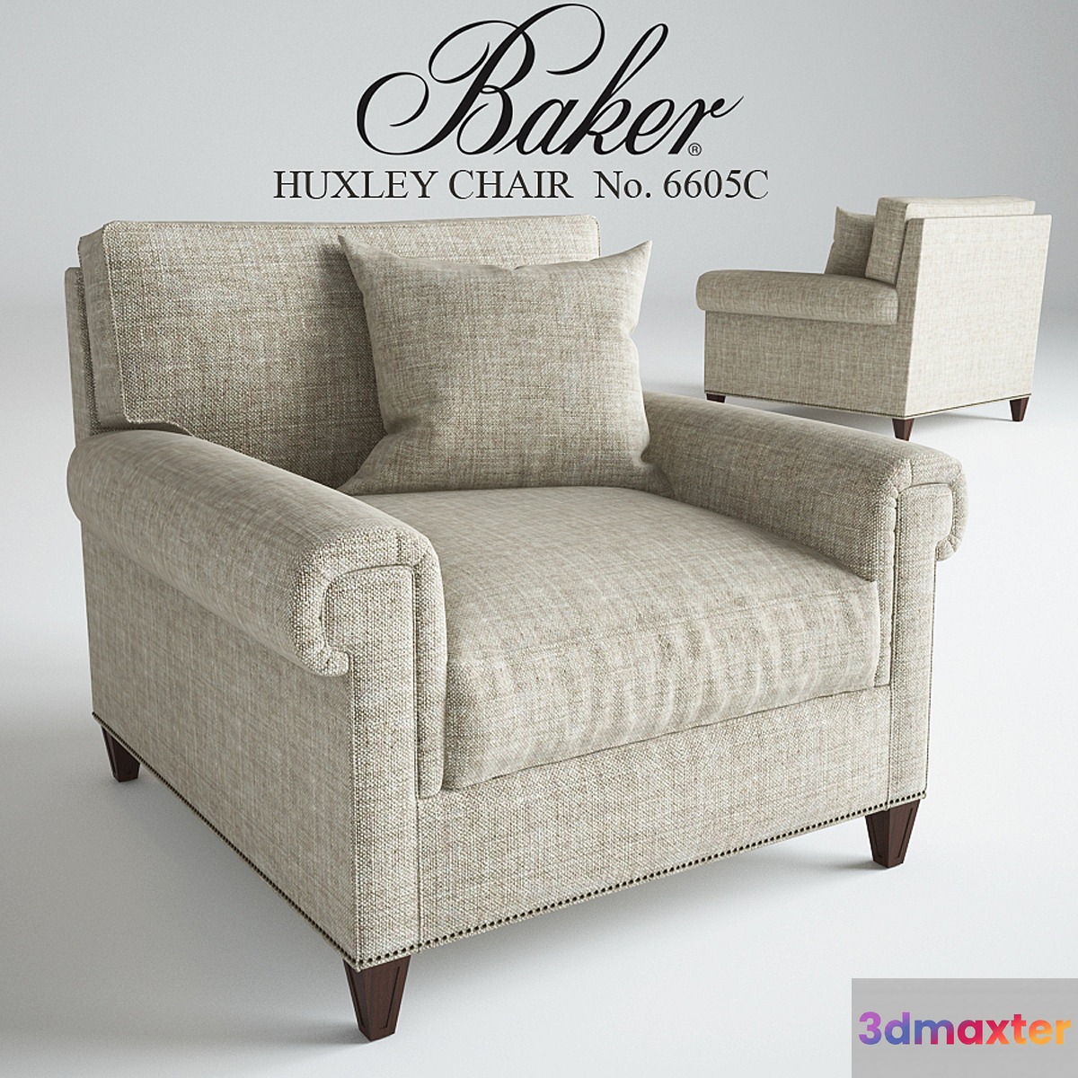 Baker HUXLEY CHAIR No. 6605C 3D Max