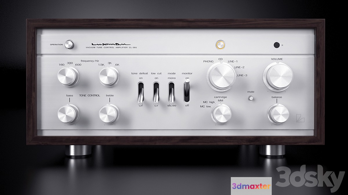 Luxman CL-38U 3D Max