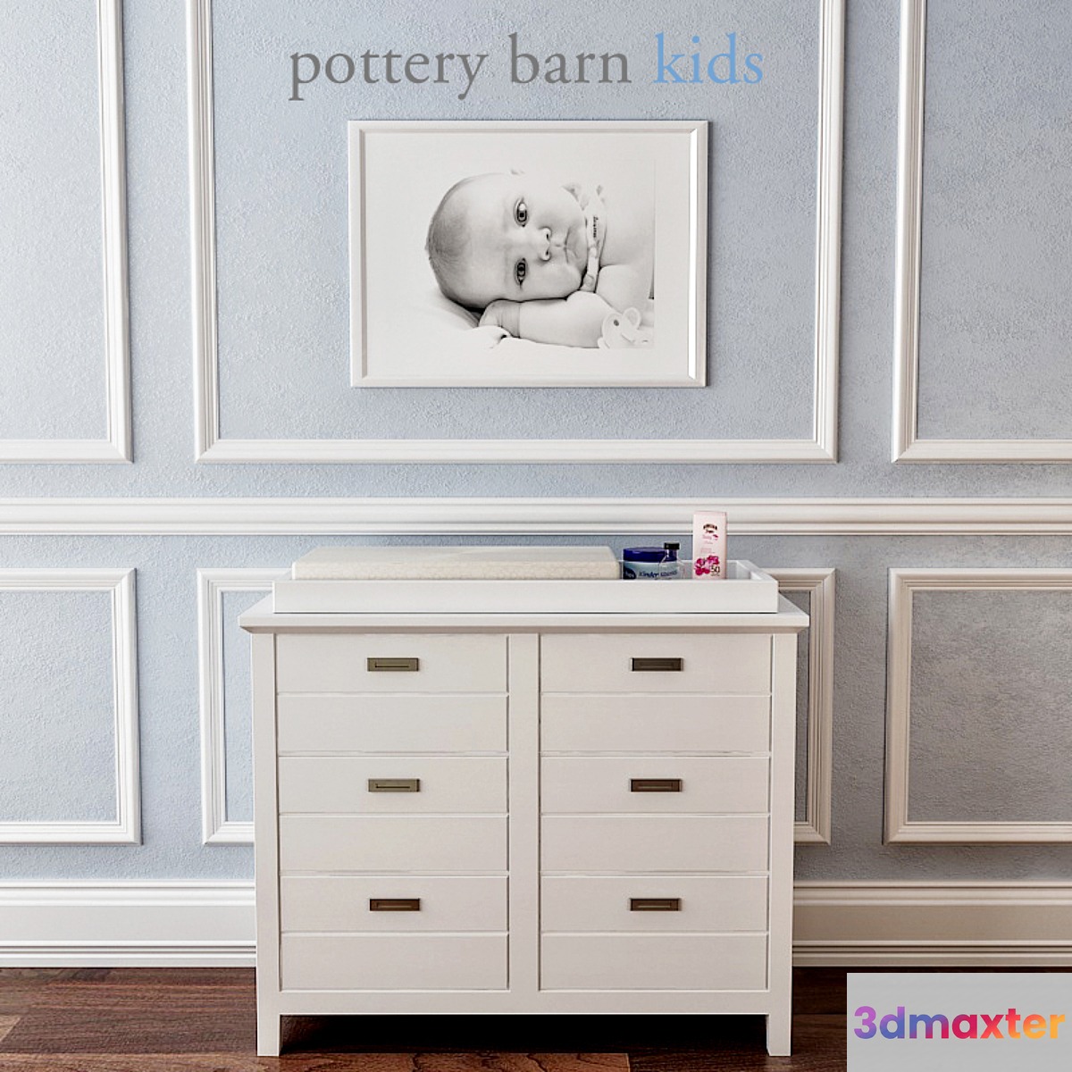 Pottery Barn Emery Dresser & Topper Set