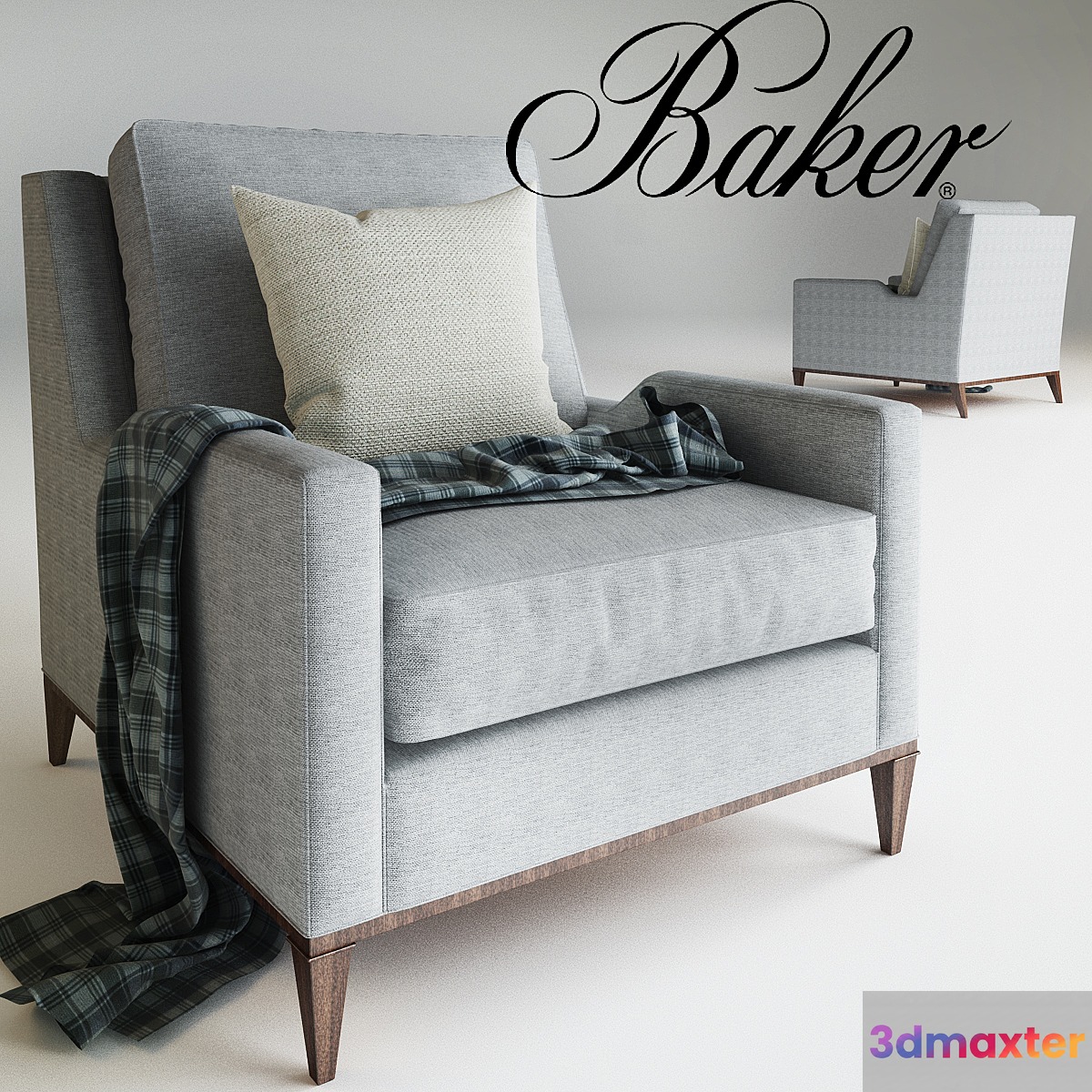 Baker PRESIDIO LOUNGE CHAIR No. 6730C 3D Max
