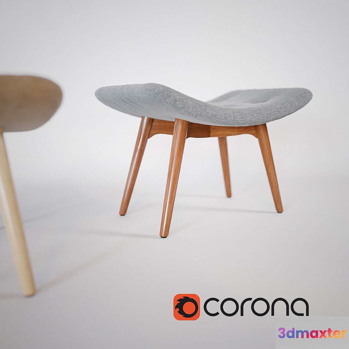 Ottoman CONTOUR 3D Max